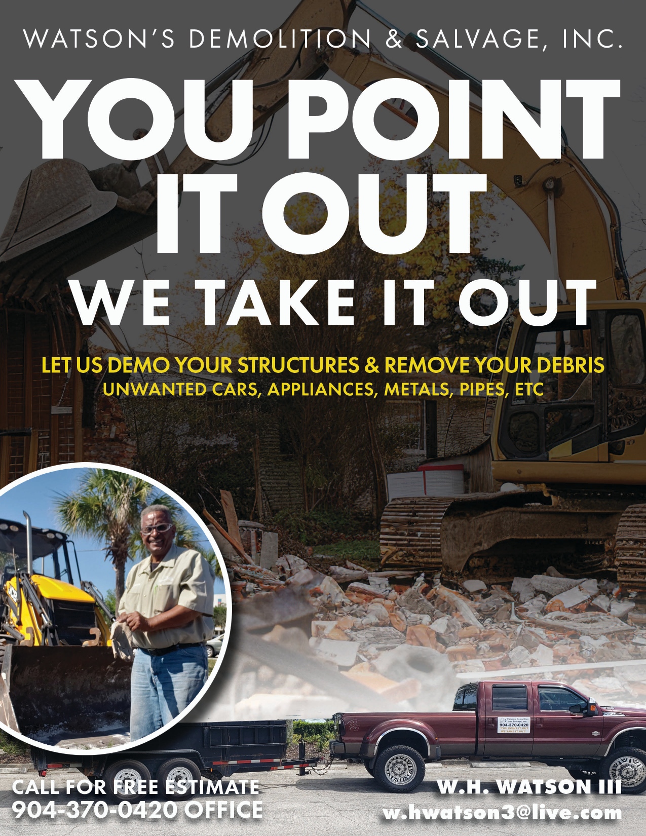 Watson Demolition and Salvage company project poster